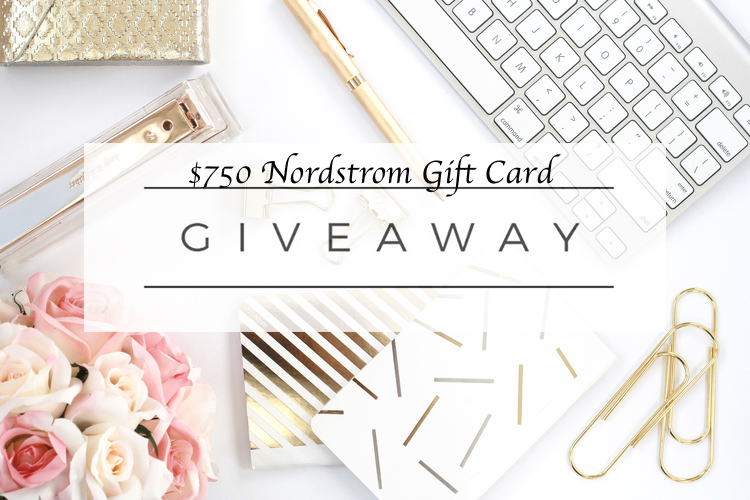 $750 Nordstrom Gift Card Giveaway