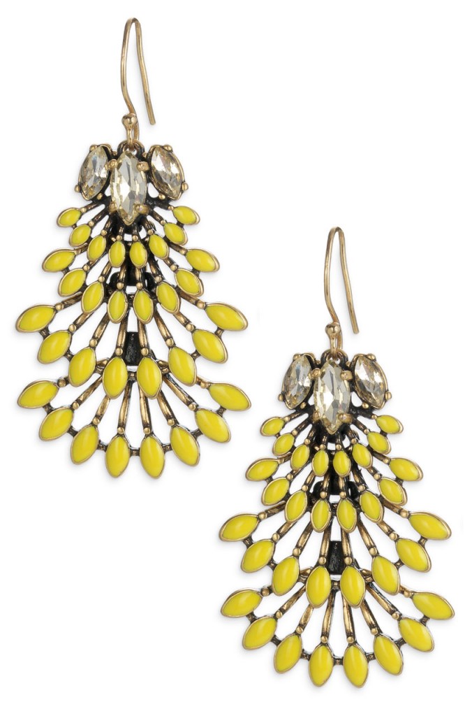 yellow earrings